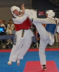 Martijn Taking Part of a Taekwondo Competion