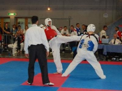 Martijn Taking Part in a Tekwondo Competition - Part 2